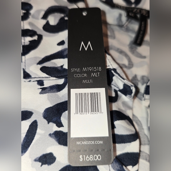 NWT NIC+ZOE  Shirt Jacket Dress Women's Size Medium - Picture 8 of 11